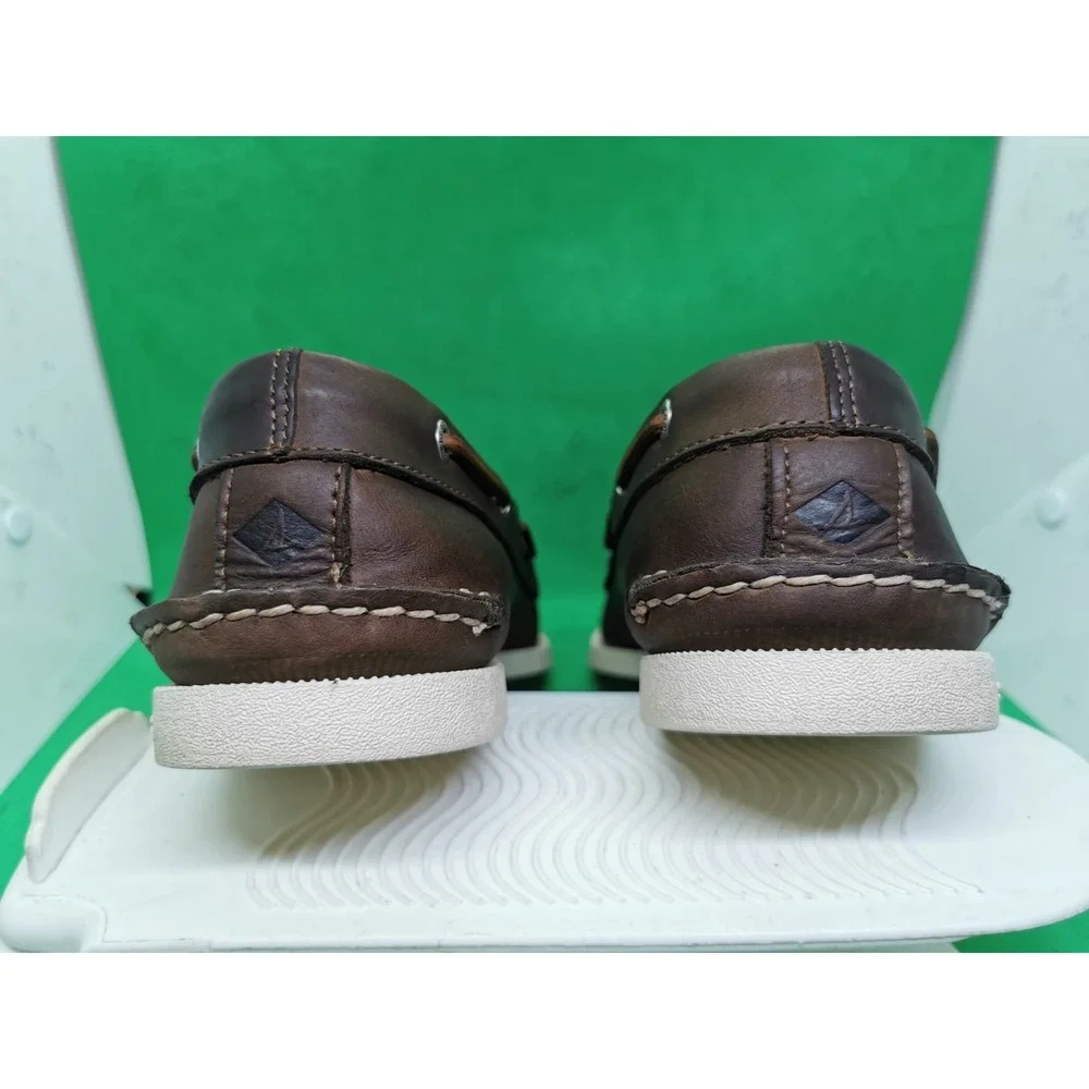Vintage Sperry Top-Sider Men's Authentic Boat Driving Shoe Amaretto Brown Sz 11M